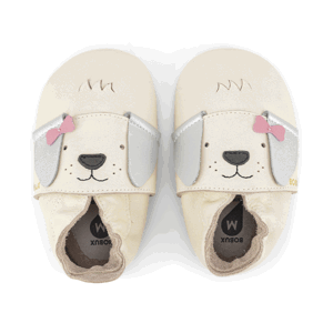 capáčky Bobux Little Bow Pup Vanilla (soft sole) Velikost boty (EU): 20, Vnitřní délka boty: 125, Vnitřní šířka boty: 59