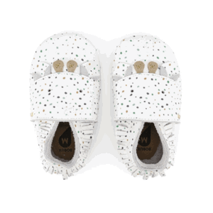 capáčky Bobux Freckles White (soft sole) Velikost boty (EU): 19, Vnitřní délka boty: 117, Vnitřní šířka boty: 56