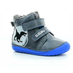 D.D.Step W070-327 modré zimní barefoot boty Velikost boty (EU): 25, Vnitřní délka boty: 162, Vnitřní šířka boty: 65