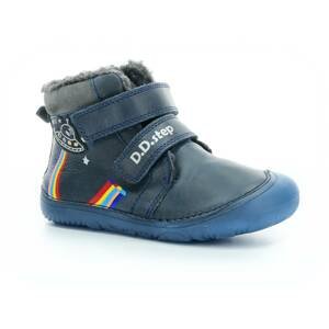 D.D.Step W073-355 modré zimní barefoot boty Velikost boty (EU): 28, Vnitřní délka boty: 177, Vnitřní šířka boty: 71