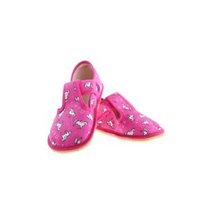 bačkory Beda růžové s koníky (BF-060010/W) Velikost boty (EU): 35, Vnitřní délka boty: 230, Vnitřní šířka boty: 85