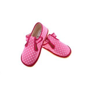 bačkory Beda růžové s puntíky (BF-060010/W) Velikost boty (EU): 34, Vnitřní délka boty: 222, Vnitřní šířka boty: 84