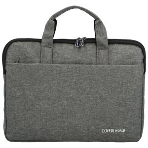 Trendy pánská business taška Coveri Braden, šedá