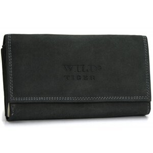 Velká dámská kožená peněženka Brigida, černá