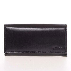 Větší dámská kožená peněženka Elia černá