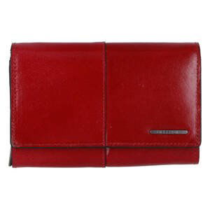Stylová dámská kožená peněženka Siska, červená