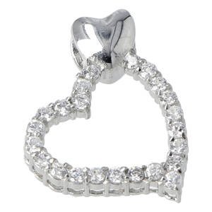 Dámský přívěsek Sweet Heart na náhrdelník z chirurgické oceli, stříbrný