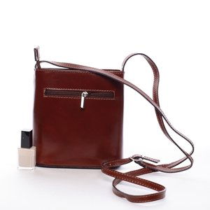 Dámská kožená crossbody Viola, hnědá