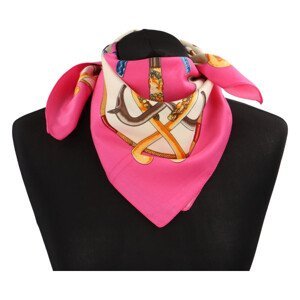 Elegantní hedvábný šátek Nadia se vzorem, růžová