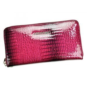 Elegantní dámská kožená peněženka s hadím vzorem Laurenn, růžová