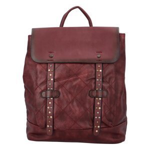 Stylový koženkový batoh Abadon, červený