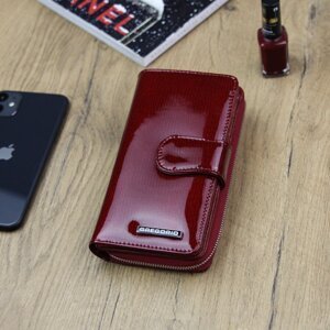 Stylová dámská kožená peněženka Suko, červená