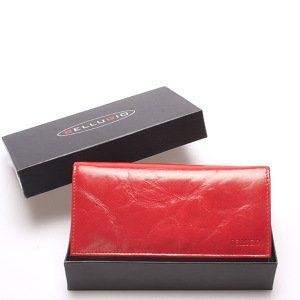 Velká kožená dámská peněženka Bellugio Istrie, červená