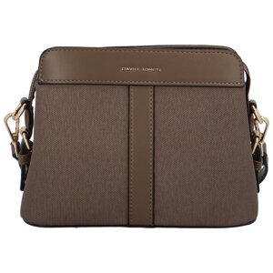 Trendová dámská kombinovaná crossbody Alfi, tmavě béžová