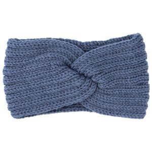 Pohodlná pletená čelenka Elefo, modrá