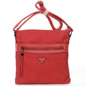 Stylová crossbody kabelka Adelaina, červená