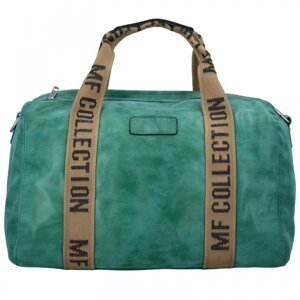 Cestovní dámská koženková kabelka Gita, modrozelená