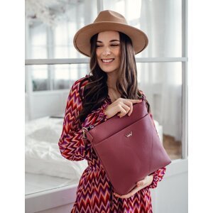 Jednoduchá dámská koženková kabelka VUCH Monza, růžová