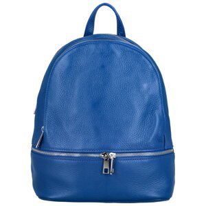 Pohodový dámský kožený batoh Elivo, modrá