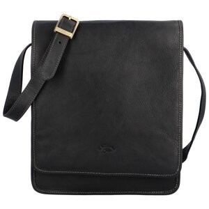 Luxusní pánská kožená taška Katana Eveto, černá