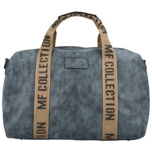 Cestovní dámská koženková kabelka Gita zimní kolekce, modrá