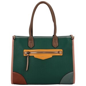 Trendová dámská kabelka do ruky Etela, zelená