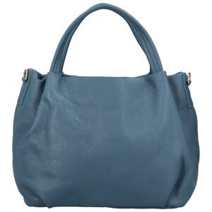 Luxusní italská kožená kabelka Lavia, modrá