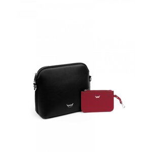 Dámská koženková crossbody kabelka VUCH Merise Black, černá