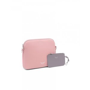 Dámská koženková crossbody kabelka Merise Pink, růžová