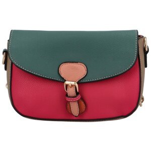 Trendy malá dámská koženková crossbody Susana, modrá