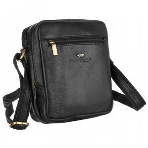 Stylová pánská kožená crossbody Jeffrey, černá