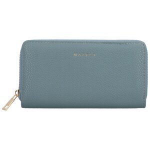Velká stylová dámská koženková peněženka Julien, matná modrá