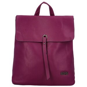 Trendy dámský koženkový kabelko-batoh Jaderna, purpurový