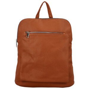 Trendy dámský koženkový kabelko-batoh Sokkoro, hnědá
