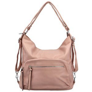 Trendy dámský kabelko-batoh Wilhelda, růžová