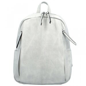 Stylový dámský koženkový kabelko/batoh Cedra, šedý