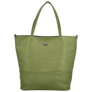 Trendy dámská koženková kabelka Lisabeth, zelená
