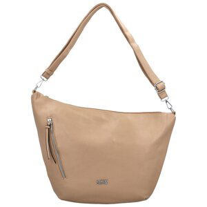 Trendy dámská koženková crossbody kabelka Tabira, taupe