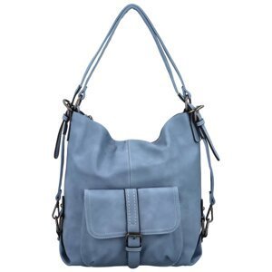 Praktický dámský kabelko-batůžek Astrid, modrá