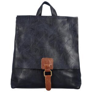 Stylový dámský kabelko-batoh Friditt, tmavě modrá