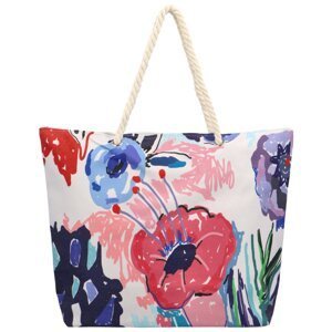 Krásná plážová kabelka přes rameno Irilla, béžová/květy