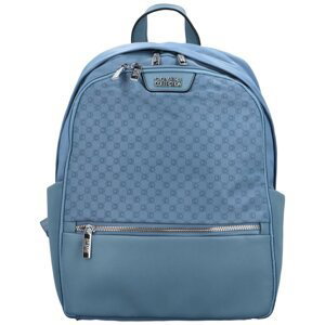 Trendy dámský koženkový batoh Coveri Ingomar, světle modrý