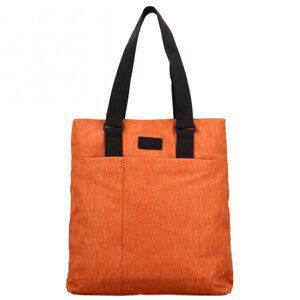 Stylový dámský textilní kabelko-batoh Trong, oranžový