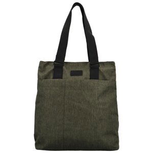 Stylový dámský textilní kabelko-batoh Trong,  olivově zelený