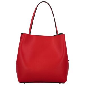 Luxusní dámská kožená kabelka Palmiro, červená