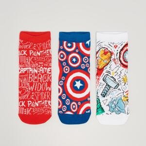 House - Sada 3 párů ponožek Marvel - Vícebarevná