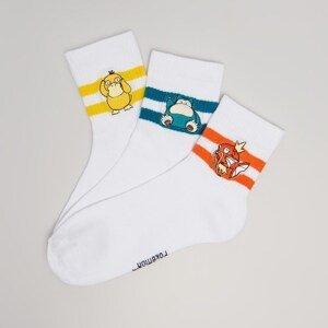House - Sada 3 párů dlouhých ponožek Pokémon - Vícebarevná