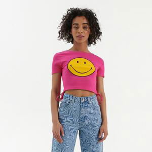 House - Tričko Smiley® - Růžová