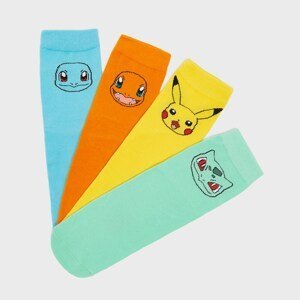 House - Sada 4 párů ponožek Pokémon - Vícebarevná