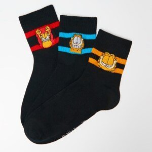 House - Sada 3 párů dlouhých ponožek Garfield - Vícebarevná